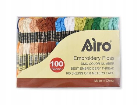 خيط تطريز شلل (100 شلة) نوع Airo