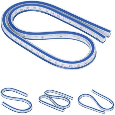 مسطره منحنيه للخياطه