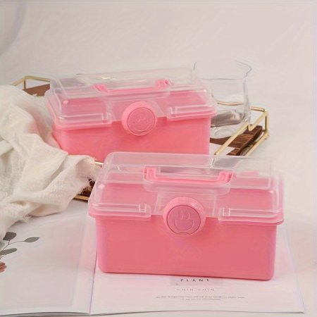 صندوق لوازم خياطه بلاستيك حجم صغير